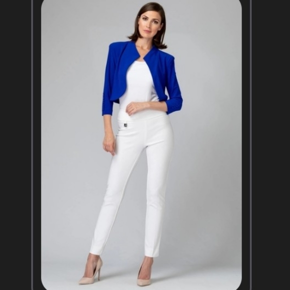 SOLD Joseph Ribkoff Lydia Stretch High Waist Slim Fit Dress Pants - Picture 5 of 11